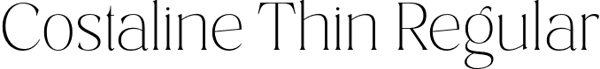 Costaline Thin Regular font - costaline-thin.otf