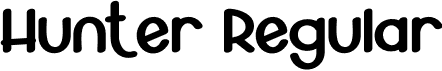 Hunter Regular font - Hunter.otf