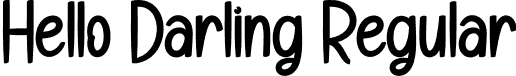 Hello Darling Regular font - Hello-Darling.otf