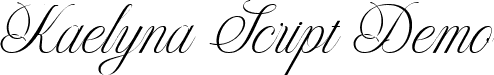 Kaelyna Script Demo font - Kaelyna-Script-Demo.ttf