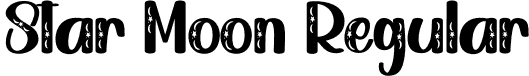 Star Moon Regular font - Star-Moon.otf