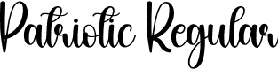 Patriotic Regular font - Patriotic.otf