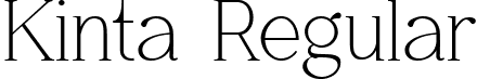 Kinta Regular font - kinta.ttf