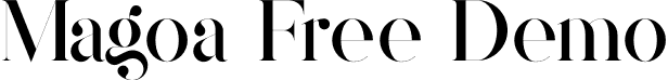 Magoa Free Demo font - Magoa-FreeDemo.otf