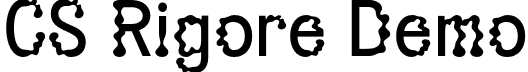 CS Rigore Demo font - CSRigore-Regular_demo.otf