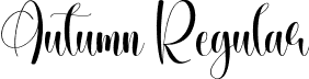 Autumn Regular font - Autumn.otf