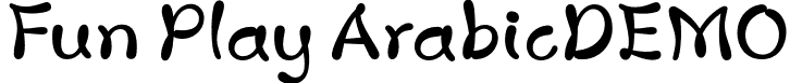 Fun Play ArabicDEMO font - FunPlayArabic_DEMO-Regular.otf