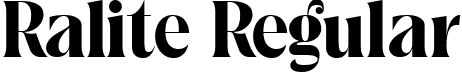 Ralite Regular font - Ralite.ttf