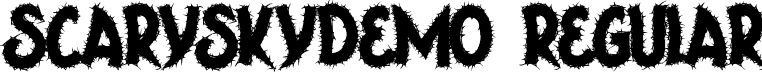 ScarySkyDemo Regular font - ScarySkyDemoRegular.ttf