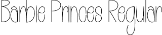 Barbie Princes Regular font - Barbie-Princes.otf