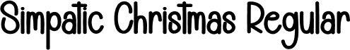 Simpatic Christmas Regular font - Simpatic-Christmas.otf