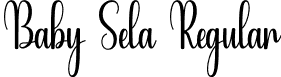 Baby Sela Regular font - BabySela.otf