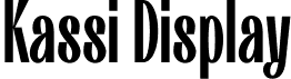 Kassi Display font - kassi-display.otf