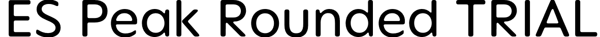 ES Peak Rounded TRIAL font - ESPeakRoundedTRIAL-Regular.otf