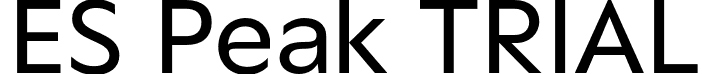 ES Peak TRIAL font - ESPeakTRIAL-Regular.otf