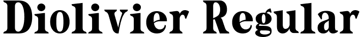 Diolivier Regular font - diolivier-regular.ttf