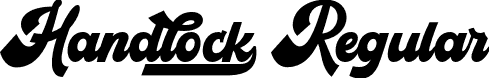 Handlock Regular font - Handlock.otf