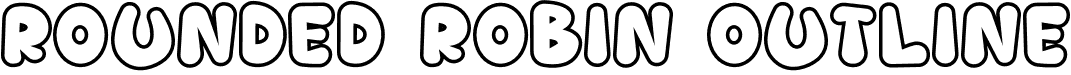 Rounded Robin Outline font - Rounded Robin - Outline.otf