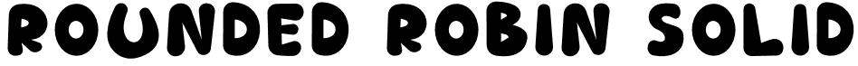 Rounded Robin Solid font - Rounded Robin.otf