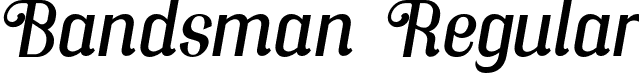 Bandsman Regular font - Bandsman.otf