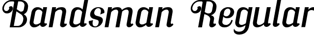 Bandsman Regular font - Bandsman.ttf