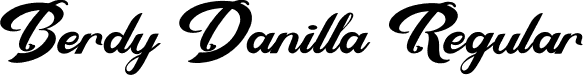 Berdy Danilla Regular font - Berdy-Danilla-Demo.otf