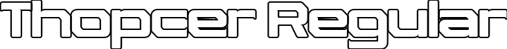 Thopcer Regular font - thopcerdemooutline-vnddd.ttf