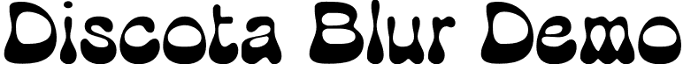 Discota Blur Demo font - DiscotaBlur-Regular_demo.otf