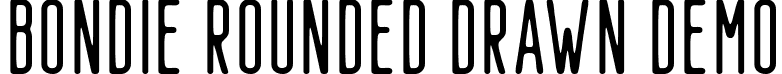 Bondie Rounded Drawn Demo font - BondieRoundedDrawn-Regular_demo.otf