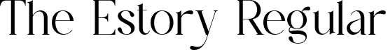 The Estory Regular font - The-Estory.otf