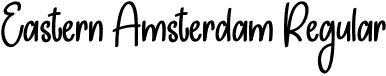 Eastern Amsterdam Regular font - Eastern-Amsterdam.otf