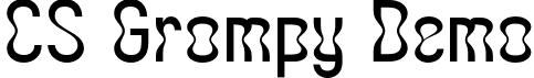 CS Grompy Demo font - CSGrompy-Regular_demo.otf