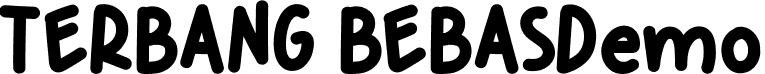 Terbang Bebas Demo font - TerbangBebasDemoRegular.ttf