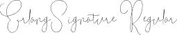 ErlangSignature Regular font - ErlangSignature.ttf