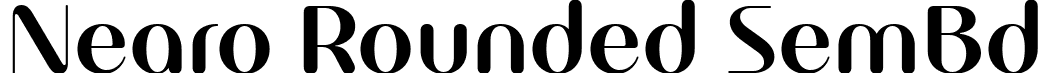 Nearo Rounded SemBd font - NearoRounded-SemiBold.ttf