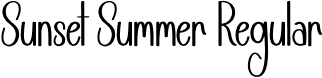 Sunset Summer Regular font - Sunset-Summer.otf