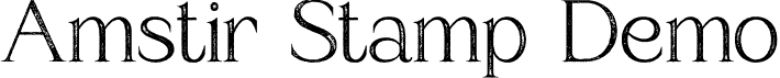 Amstir Stamp Demo font - AmstirStamp-Regular_demo.otf