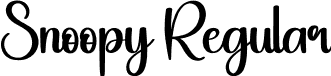 Snoopy Regular font - Snoopy.otf