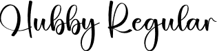 Hubby Regular font - Hubby.otf