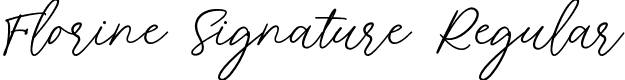 Florine Signature Regular font - FlorineSignatureRegular.ttf