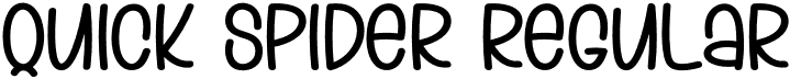 Quick Spider Regular font - Quick-Spider.otf