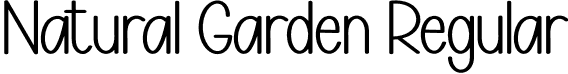 Natural Garden Regular font - Natural-Garden.otf