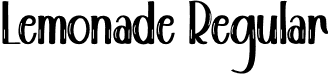 Lemonade Regular font - Lemonade.otf