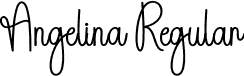 Angelina Regular font - Angelina.otf