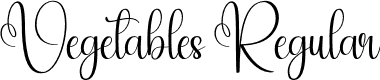 Vegetables Regular font - Vegetables.otf