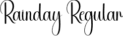 Rainday Regular font - Rainday.otf