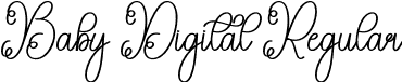 Baby Digital Regular font - Baby-Digital.otf