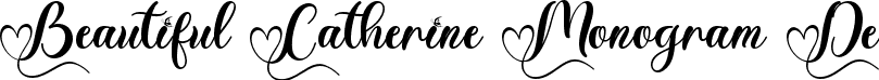 Beautiful Catherine Monogram De font - Beautiful-Catherine-Monogram-TTF-Demo.ttf