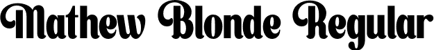 Mathew Blonde Regular font - mathew-blonde.otf