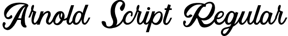 Arnold Script Regular font - ArnoldScriptRegular.ttf